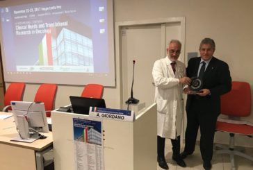 Ricerca oncologica: premio al professor Giordano