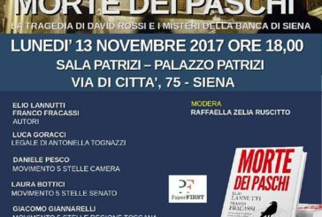 Morte dei Paschi di Siena: a Palazzo Patrizi il libro di Lannutti e Fracassi