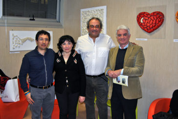 Le opere di Simone Parri nella sala d’attesa di Immunoterapia Oncologica