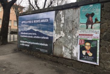 Abbadia San Salvatore: maxi manifesto contro la geotermia