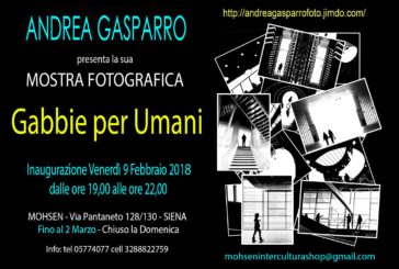 Gabbie per umani: da Mohsen la mostra di Andrea Gasparro