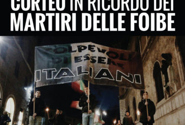 Corteo in centro a Siena per ricordare i Martiri delle Foibe