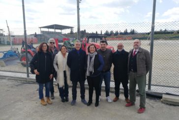 Valentini visita il cantiere del futuro campo della Robur