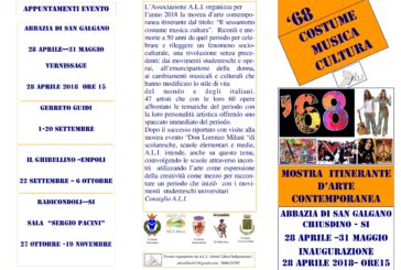 Una mostra d’Arte contemporanea sul sessantotto a San Galgano