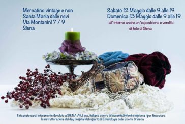 Il 12 e 13 maggio il “Mercatino vintage solidale” di SienAil