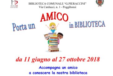 “Porta un amico in biblioteca” e vinci un ‘gustoso’ premio