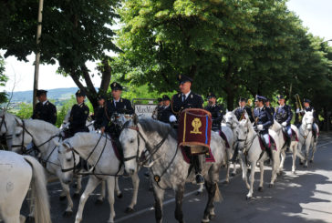 La fanfara della Polizia a cavallo a Chianciano
