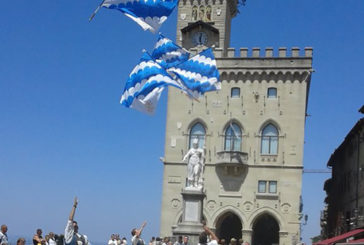 A San Marino il Gruppo sbandieratori di Canneti