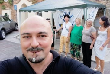 A Sinalunga il gazebo della Lega di Salvini