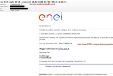 Enel: “Occhio alle mail-truffa”