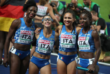 Irene Siragusa in pista con la 4×100 a Zurigo