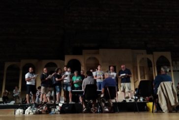 Le prove di “Sangallo 1518” in Piazza Grande