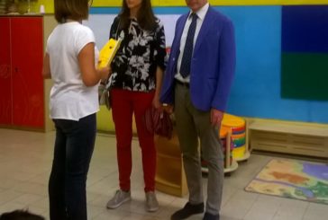 Il sindaco De Mossi e l’assessore Santi in visita all’asilo