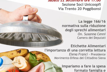 A Poggibonsi iniziativa sullo “Spreco alimentare”