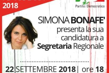 Simona Bonafè a Siena sabato 22 settembre