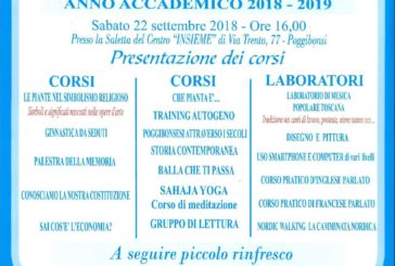 Ripartono i corsi dell’Università dell’Età Libera