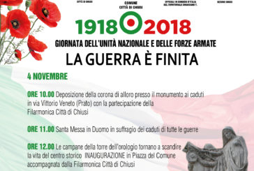 Chiusi: Celebrazioni per i cento anni dalla fine della Grande Guerra
