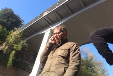 Caduta di intonaco dal ponte di Ravacciano. In corso le verifiche