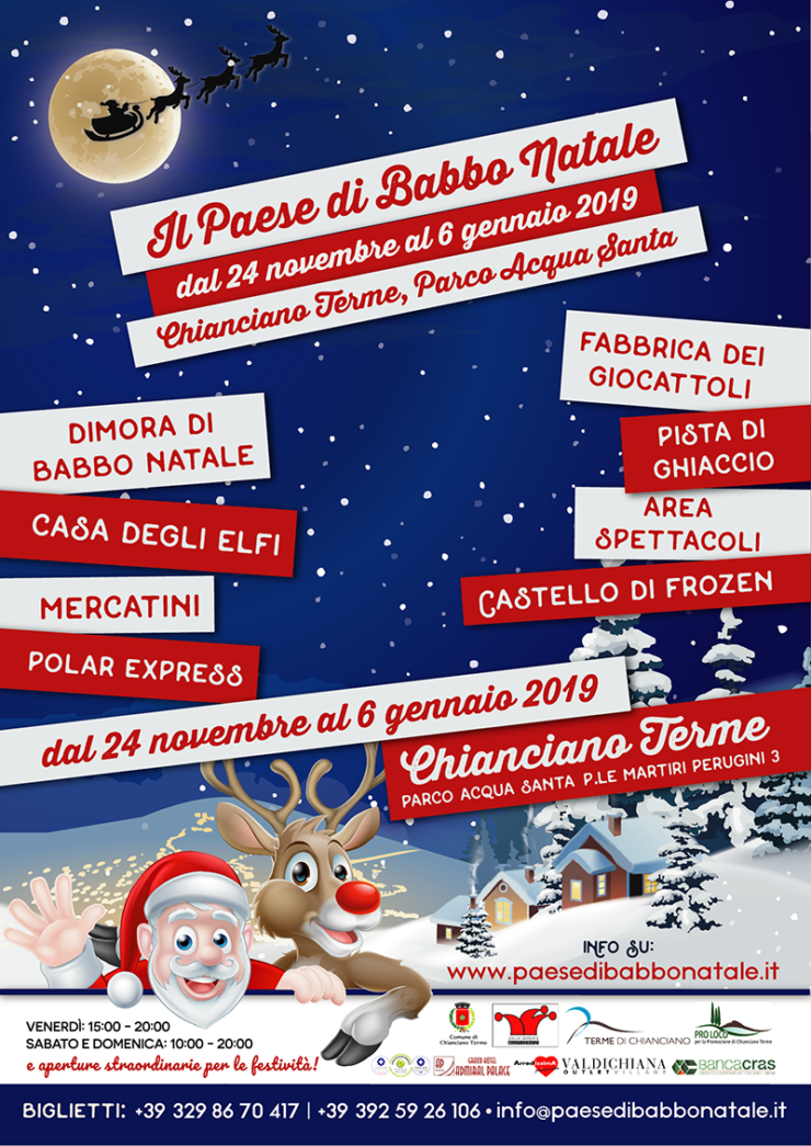 Abitazione Di Babbo Natale.Chianciano Inaugura Il Paese Di Babbo Natale Il Cittadino Online