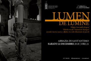 Lumen de Lumine: aspettando il Natale a Sant’Antimo