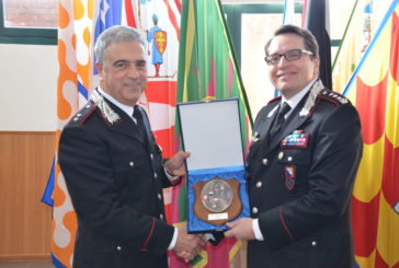 Si congeda il tenente dei Carabinieri Marcello Cardiello