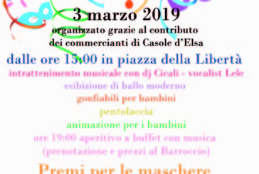 A Casole il 3 marzo arriva il Carnevale