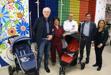 Gli Speziali della Pantera donano 2 passeggini a Pediatria