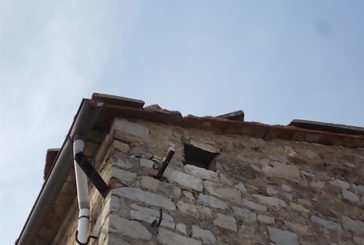 Danni del vento alla chiesa di Santa Maria a Rietine