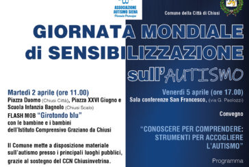 Chiusi: le iniziative per la Giornata di sensibilizzazione sull’autismo