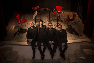 Il sax del Franci sul palco della Limonaia del Tribunale di Siena   