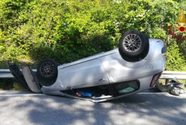 Alle Scotte con Pegaso mamma e bambino coinvolti in un incidente a Paganico