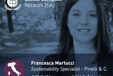 RICONOSCIMENTO SDG PIONEER ITALY 2019 A FRANCESCA MARTUCCI DI PIRELLI