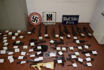 SEQUESTRATO UN ARSENALE DA GUERRA A UN GRUPPO DI ESTREMA DESTRA