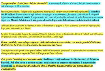 IL PD LITIGA SULLE PETIZIONI ANTI-SALVINI, CALENDA "UNIAMOLE"