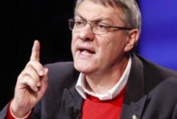 Maurizio Landini all’evento sindacale della Cgil di Siena