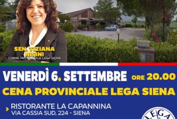 6 settembre: cena della Lega a Siena
