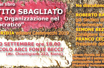 Polis presenta il libro di Floridia “Un partito sbagliato”