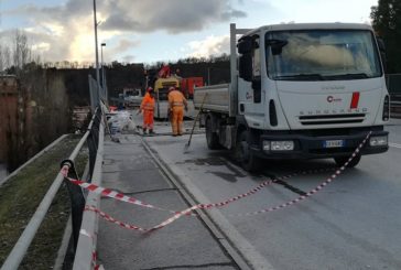 Lavori al ponte Nenni: chiusa la corsia per Colombaio