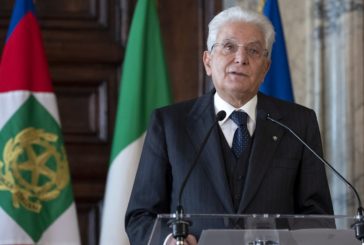 MATTARELLA "AL SUD LIVELLI DI DISOCCUPAZIONE INTOLLERABILI"