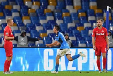 NAPOLI-SALISBURGO 1-1, QUALIFICAZIONE AGLI OTTAVI RIMANDATA