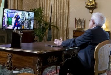 MATTARELLA A PARMITANO "DAGLI ASTRONAUTI UN MESSAGGIO DI PACE"