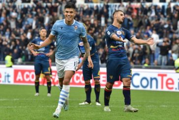 LAZIO BATTE LECCE, PARI SENZA RETI SAMP-ATALANTA E UDINESE-SPAL