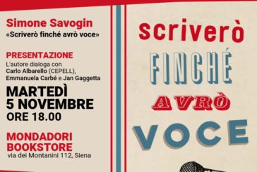 Simone Savogin presenta alla Mondadori la sua raccolta poetica