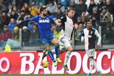 IMPRESA SASSUOLO, JUVENTUS FERMATA SUL 2-2 ALLO STADIUM