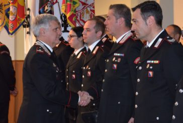 Il generale Masciulli visita il comando dei Carabinieri di Siena