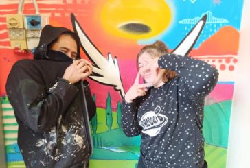 Inaugurato a Poggibonsi il murales #diventasanto