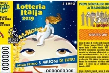 LOTTERIA ITALIA, VINTO A TORINO IL 1^ PREMIO DA 5 MLN