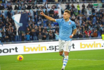 SERIE A. LAZIO-NAPOLI 1-0, IMMOBILE ALL'82°, 10^ VITTORIA CONSECUTIVA