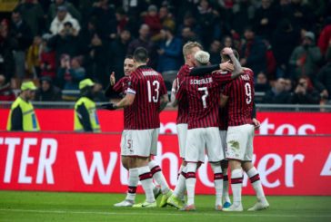 IL MILAN TRAVOLGE LA SPAL, AI QUARTI DI COPPA ITALIA CON IL TORINO
