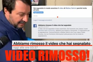 Salvini al citofono, Facebook rimuove il video